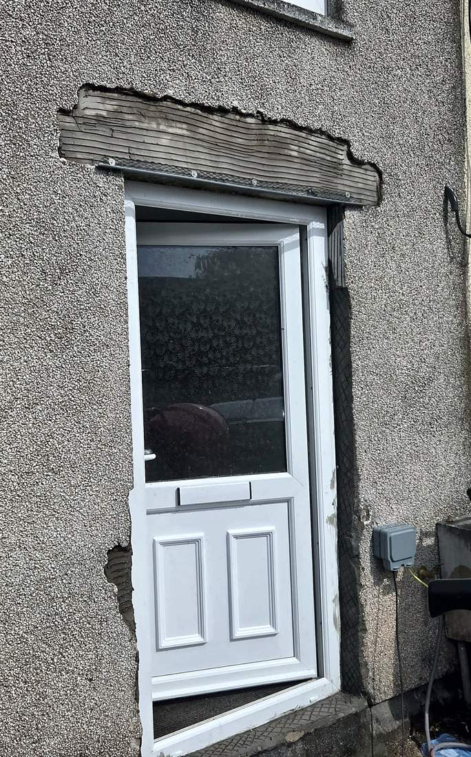 Door Surround Repair, before the work